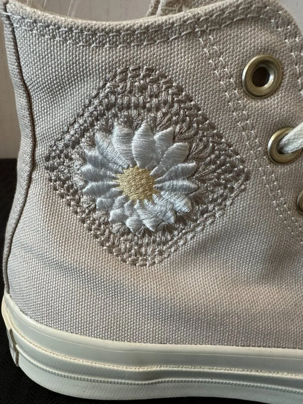 Converse Chuck 70 High Festival Florals Desert Sand Sneakers Size 7 - Picture 5 of 11